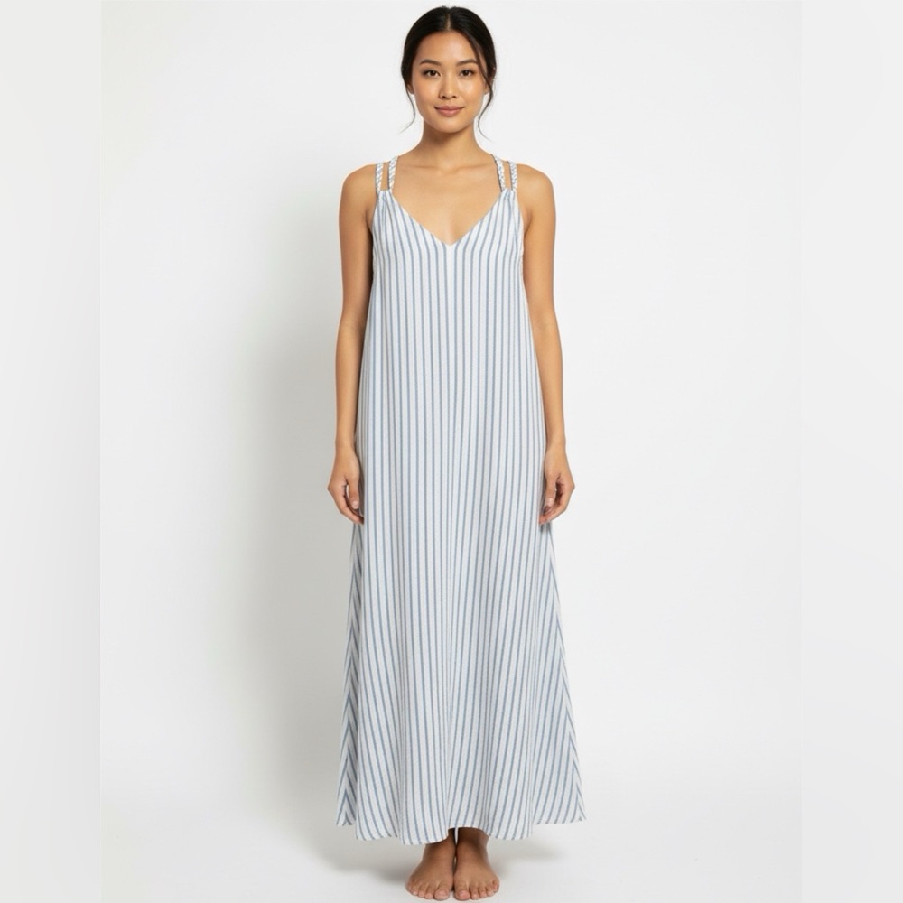 Women's Rachel Zoe Striped maxi Dress‎ Sz L